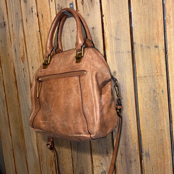 Elliott Lucca Brown Leather Satchel - Picture 5 of 14
